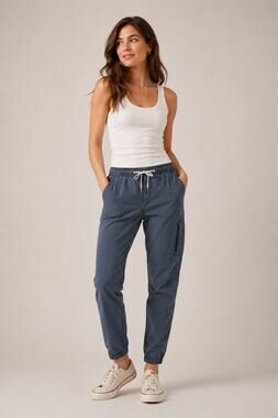 Vuori Ripstop Drawstring Jogger Pants – Blue Gray – Women’s XS